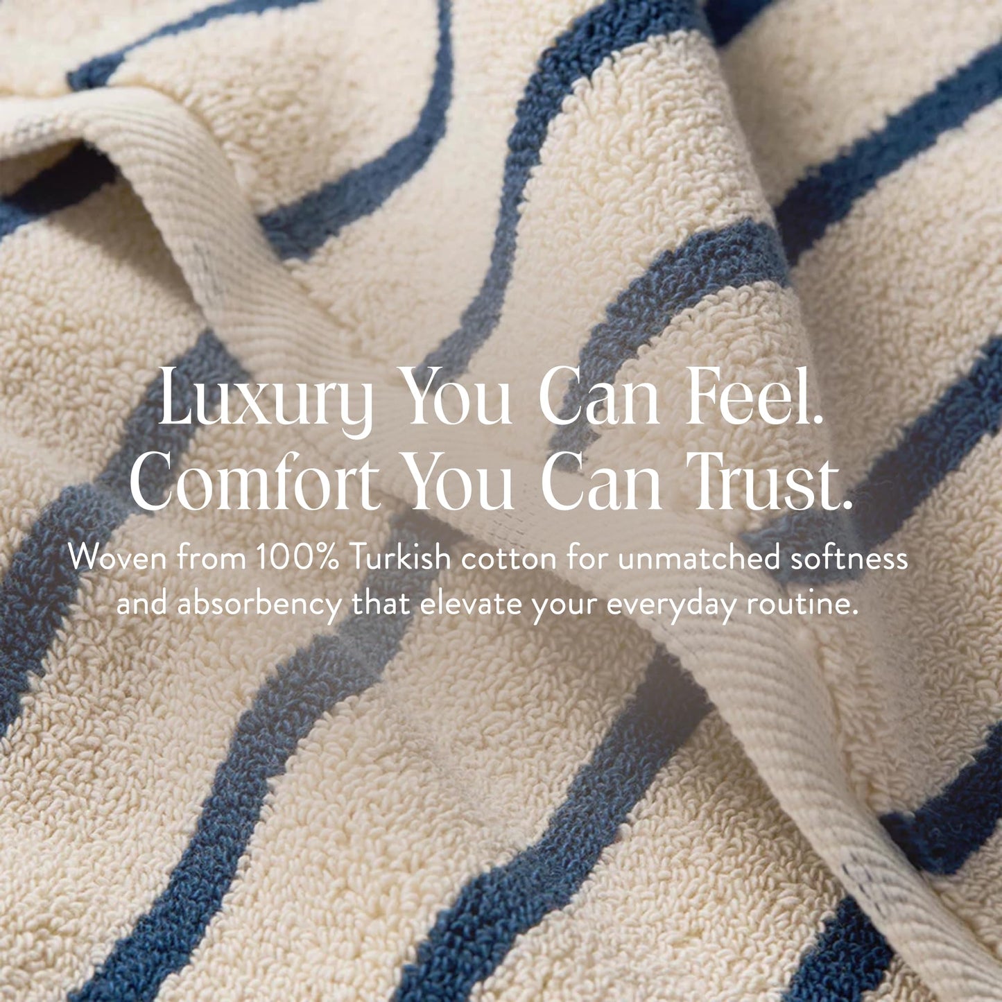 Super Plush Turkish Cotton Bath Towel Set 4-Pack