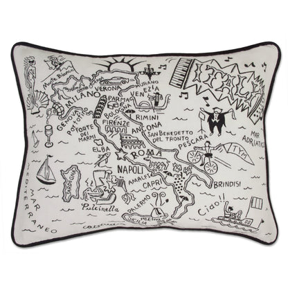 Midwest City Embroidered Decorative Throw Pillow