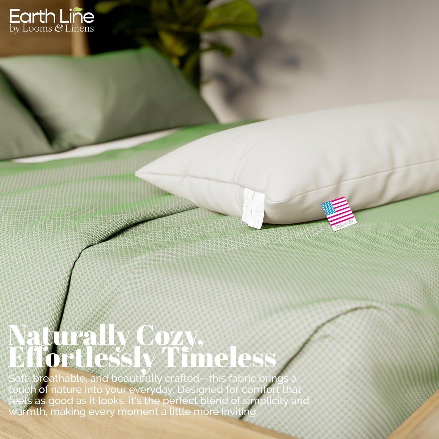 Organic Cotton Body Pillow Insert with Twill Shell