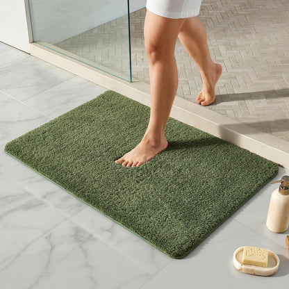 Ultra Soft Absorbent Bath Mat with Rubber Backing