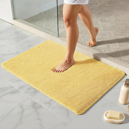 Ultra Soft Absorbent Bath Mat with Rubber Backing