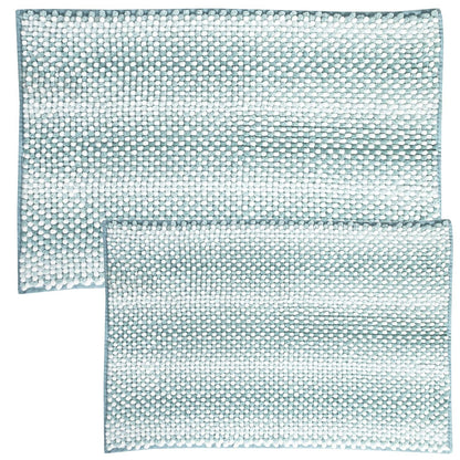 Butter Chenille Bath Rug Set with Non-Slip Backing