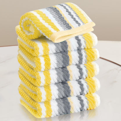 Striped Cotton Hand Towel Set Soft Quick-Dry Design
