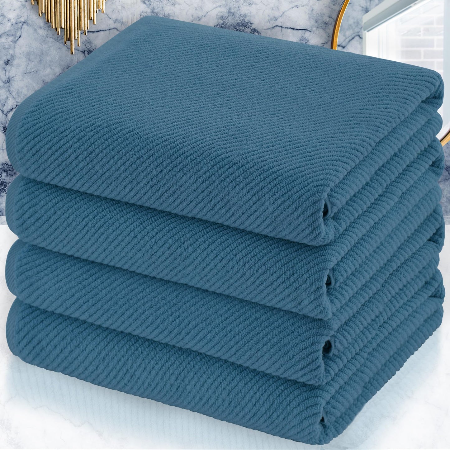 Cotton Bathroom Towel Gift Set 6-Piece Collection