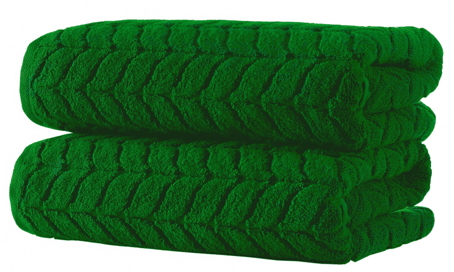 Turkish Cotton Towel Set Soft Plush Jacquard Design