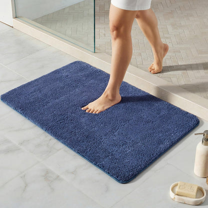 Ultra Soft Absorbent Bath Mat with Rubber Backing