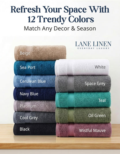 Complete Cotton Bathroom Towel Set Extra Large