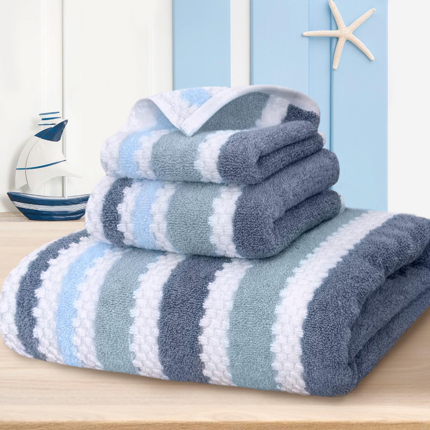 Cotton Bathroom Towel Gift Set 6-Piece Collection