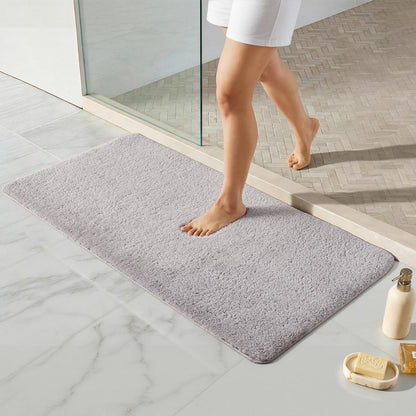 Ultra Soft Absorbent Bath Mat with Rubber Backing