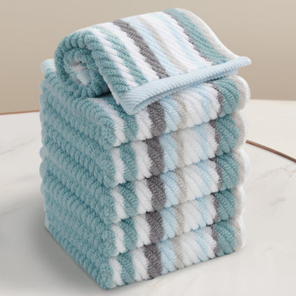 Striped Cotton Hand Towel Set Soft Quick-Dry Design