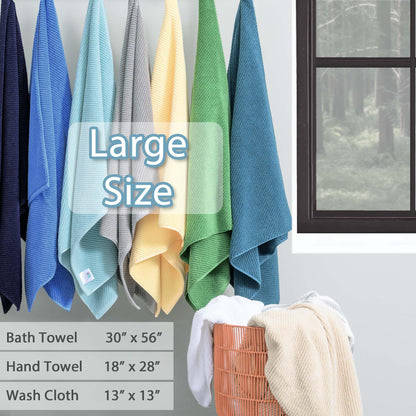 Cotton Bathroom Towel Gift Set 6-Piece Collection