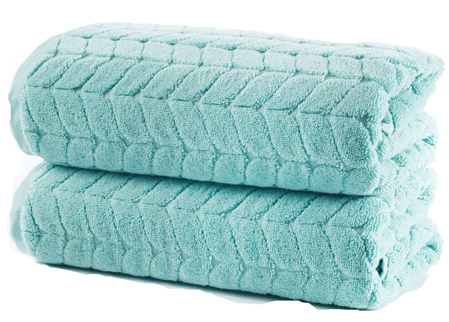 Turkish Cotton Towel Set Soft Plush Jacquard Design