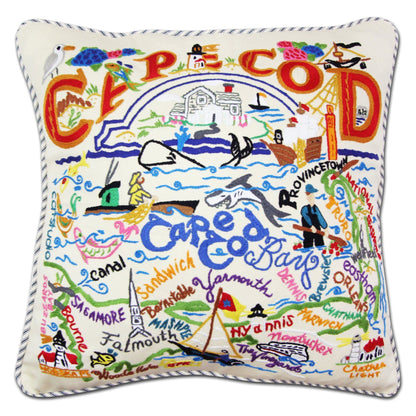 Midwest City Embroidered Decorative Throw Pillow