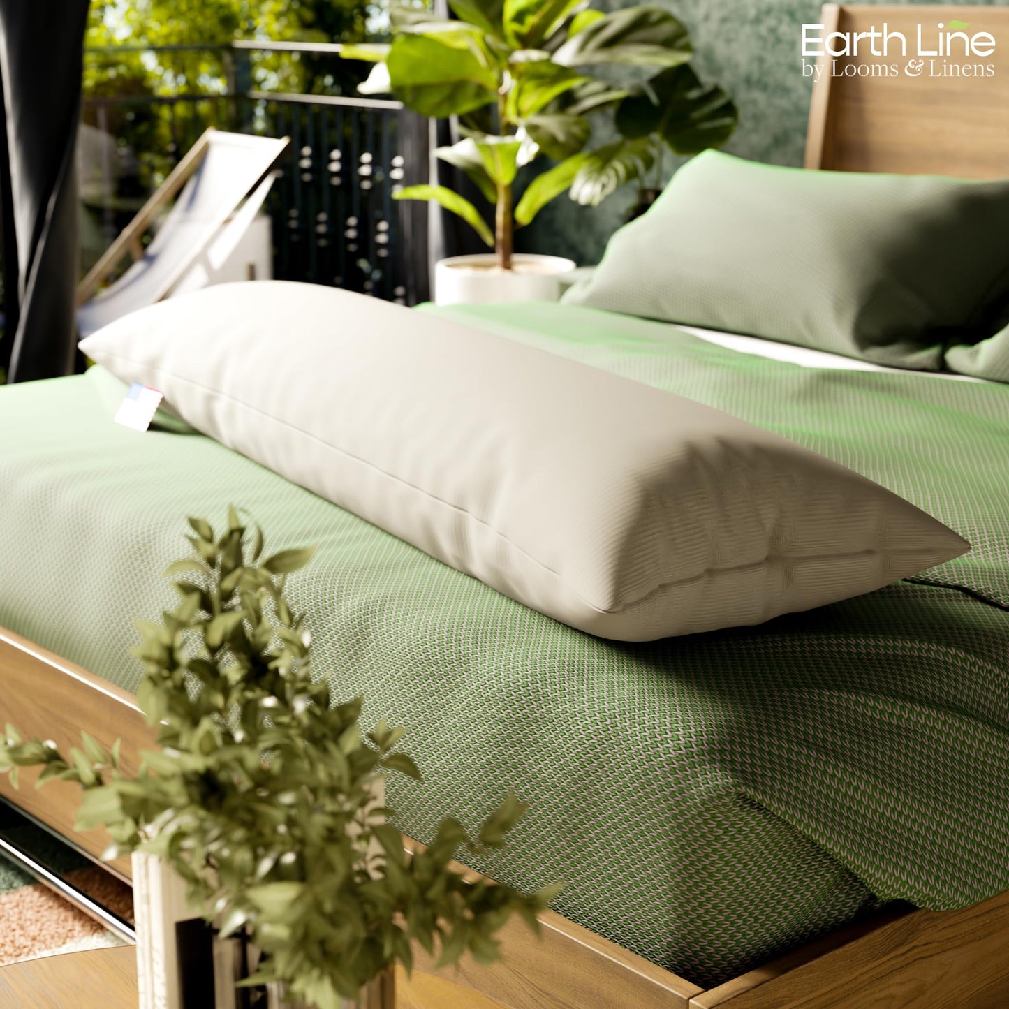 Organic Cotton Body Pillow Insert with Twill Shell