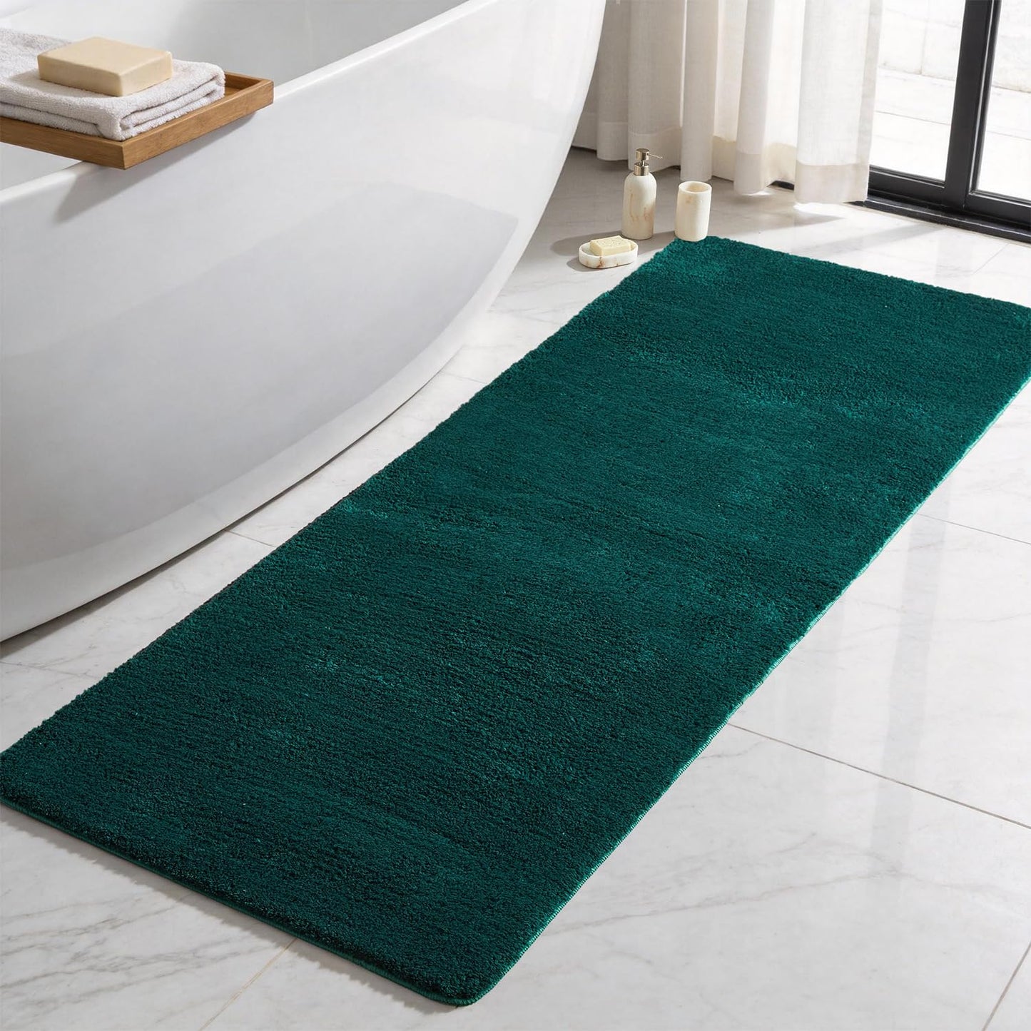 Ultra Soft Absorbent Bath Mat with Rubber Backing