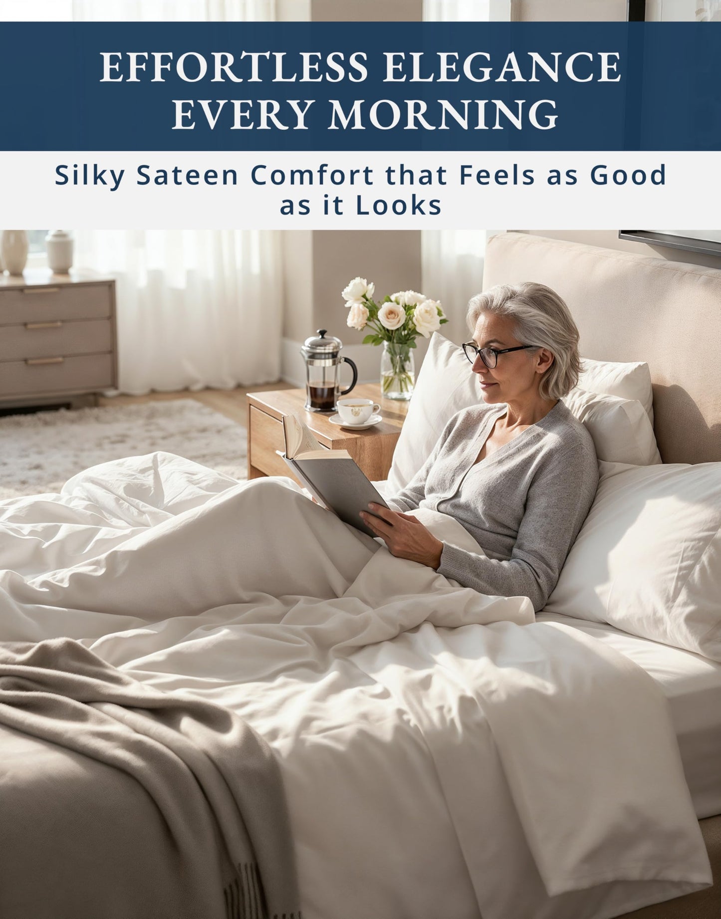 Egyptian Cotton Sheet Set 1000 Thread Count Soft