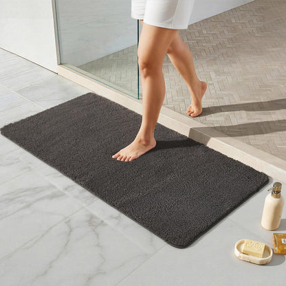 Ultra Soft Absorbent Bath Mat with Rubber Backing