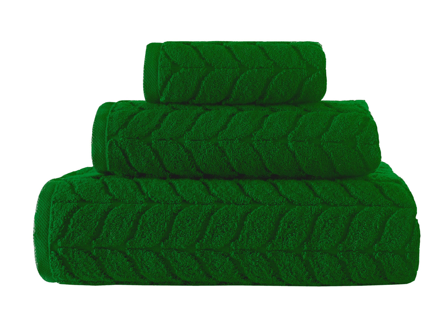Turkish Cotton Towel Set Soft Plush Jacquard Design