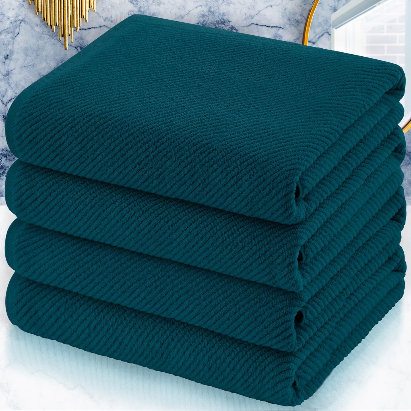 Cotton Bathroom Towel Gift Set 6-Piece Collection