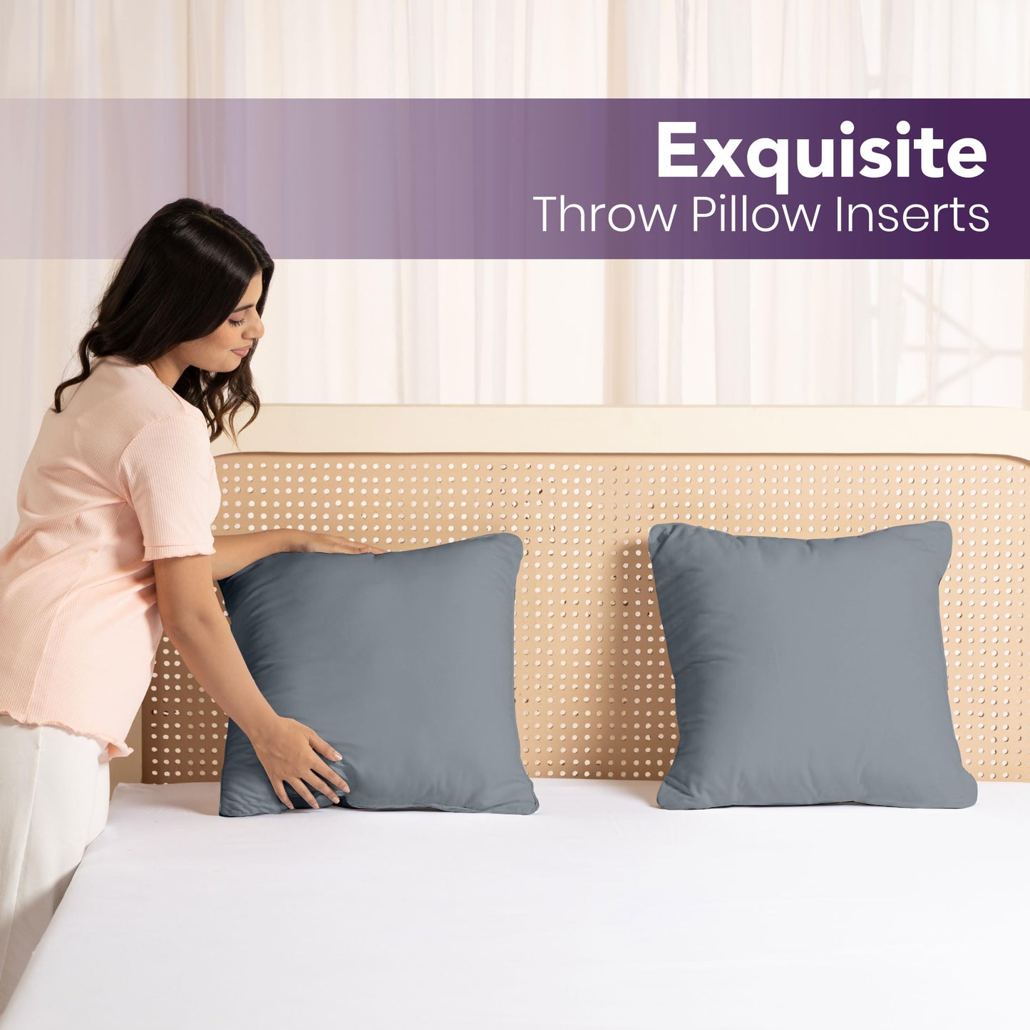 Decorative Throw Pillow Inserts Soft Fluffy Support
