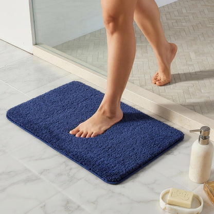Ultra Soft Absorbent Bath Mat with Rubber Backing