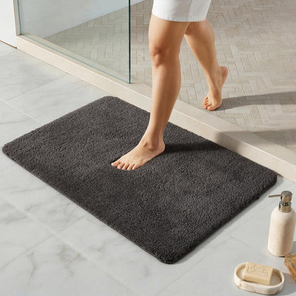 Ultra Soft Absorbent Bath Mat with Rubber Backing