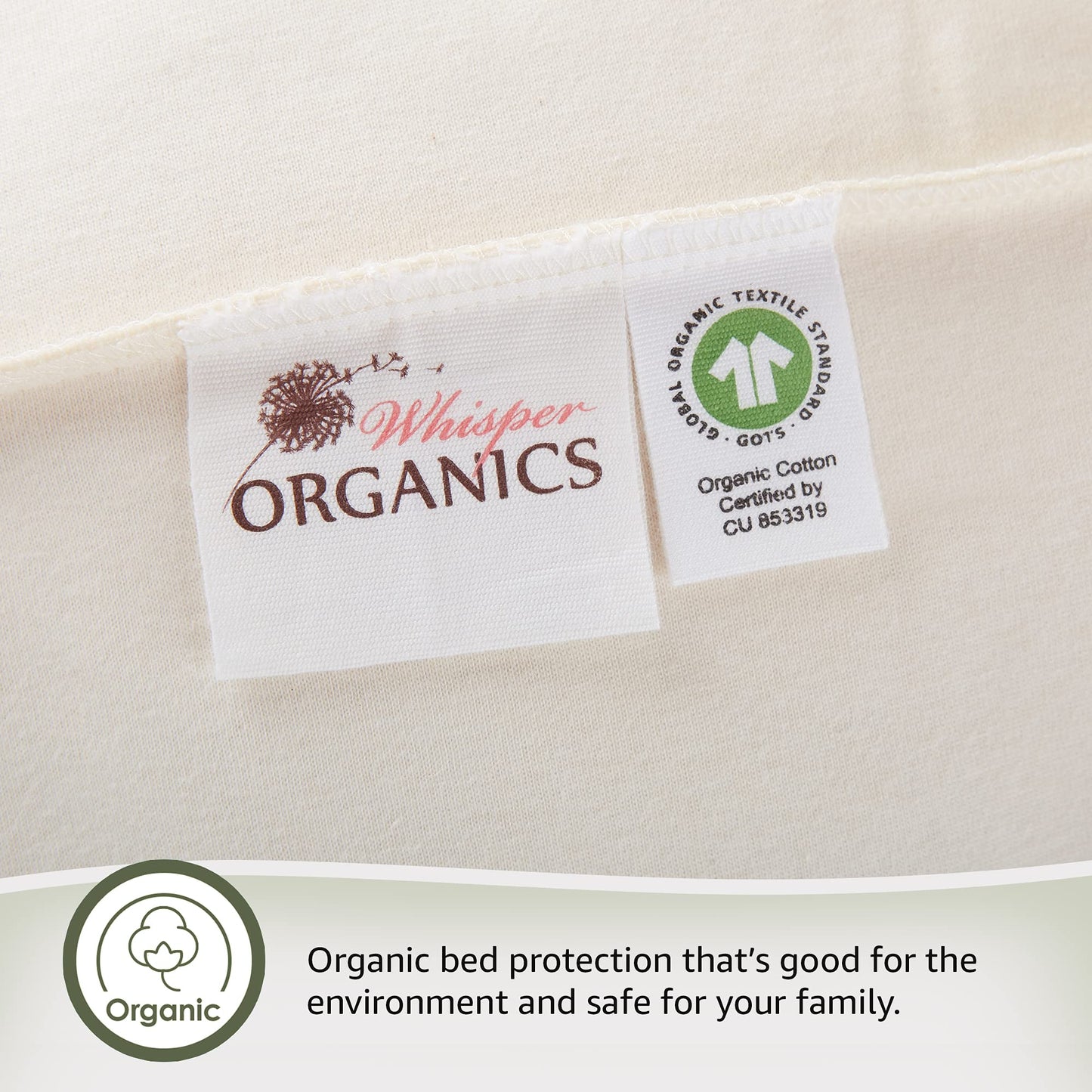 Organic Waterproof Pillow Protector and Mattress Pad