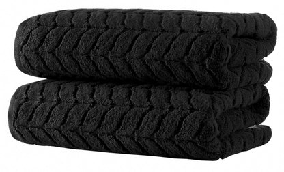 Turkish Cotton Towel Set Soft Plush Jacquard Design