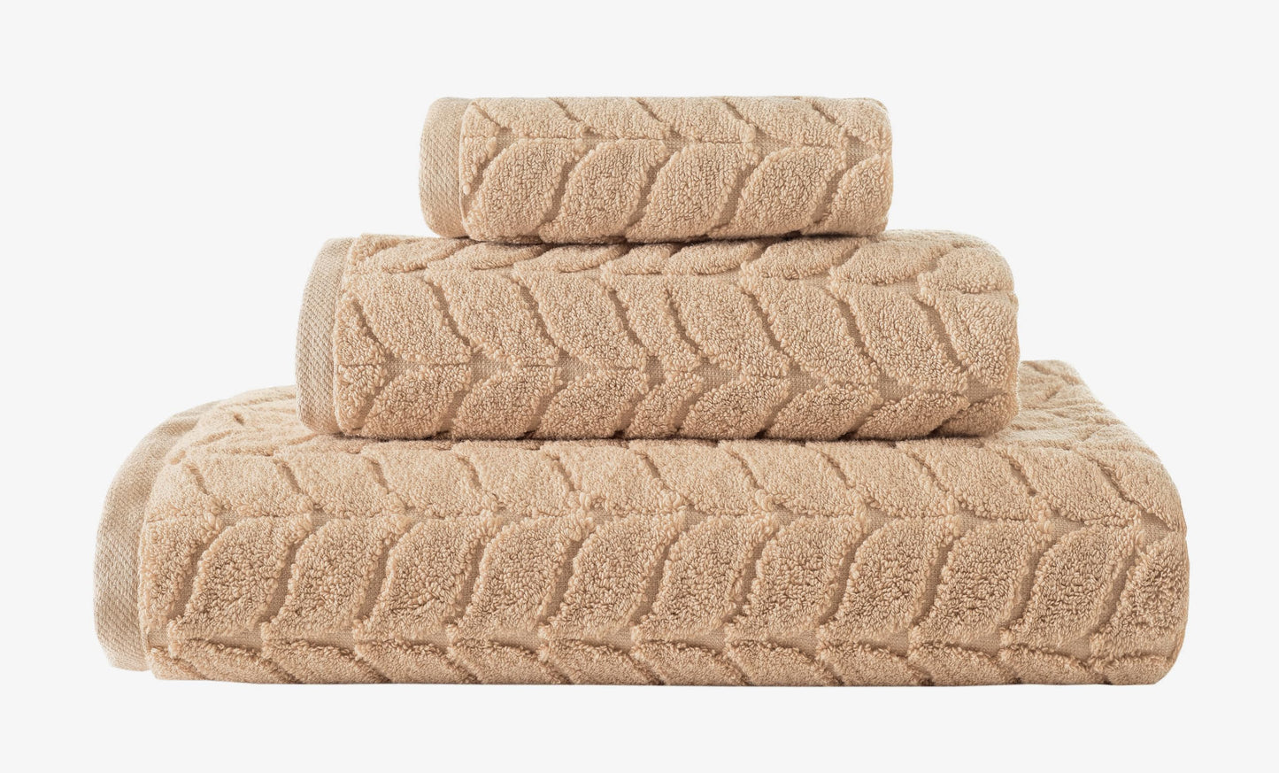 Turkish Cotton Towel Set Soft Plush Jacquard Design