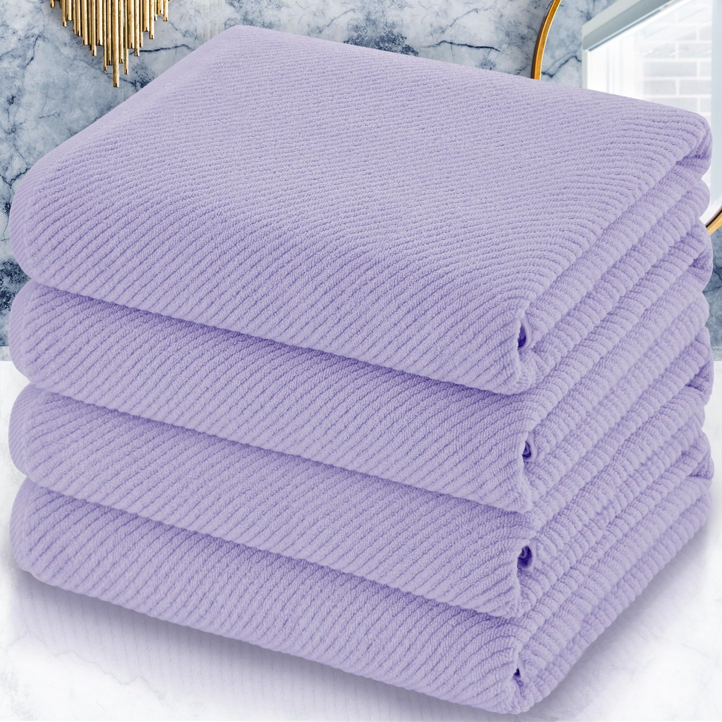 Cotton Bathroom Towel Gift Set 6-Piece Collection