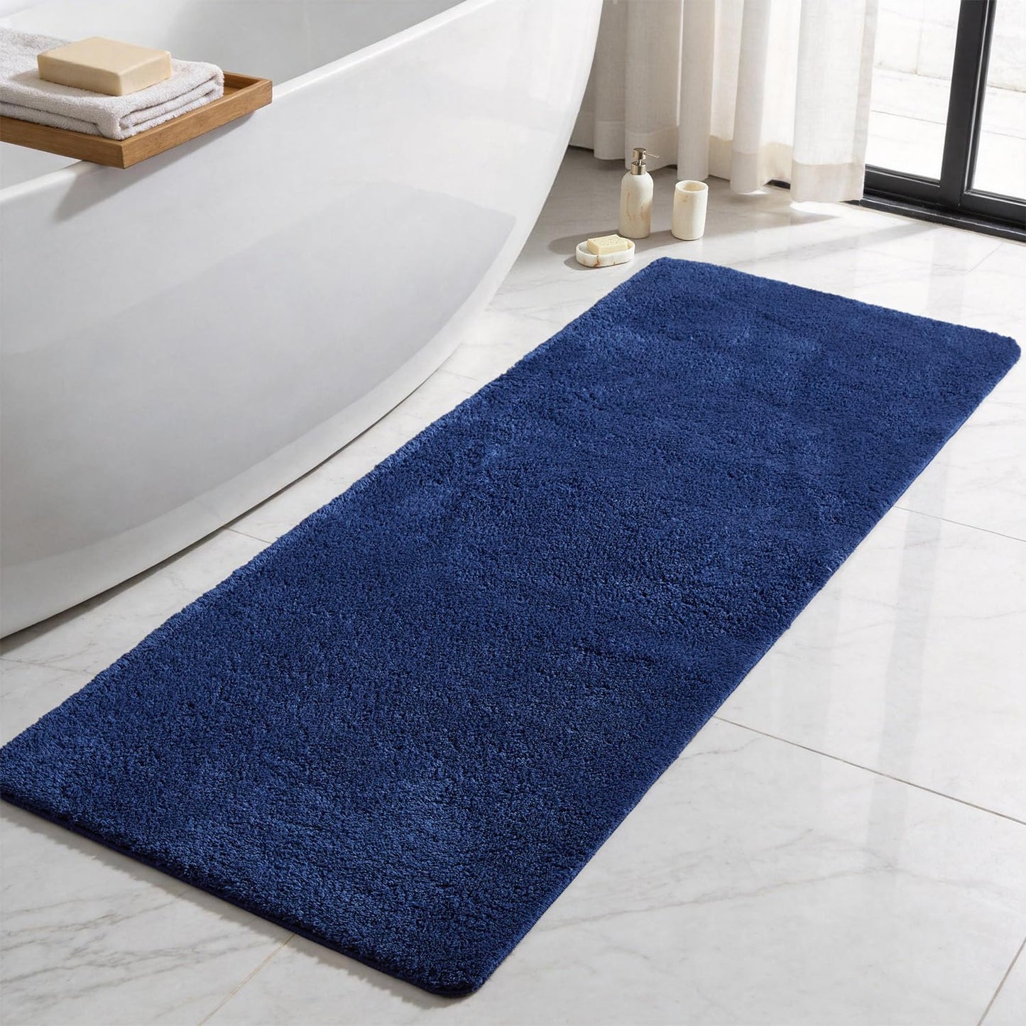 Ultra Soft Absorbent Bath Mat with Rubber Backing
