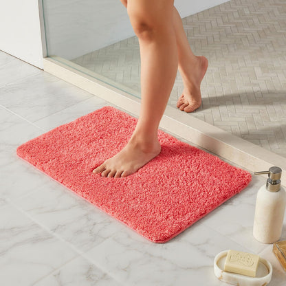 Ultra Soft Absorbent Bath Mat with Rubber Backing
