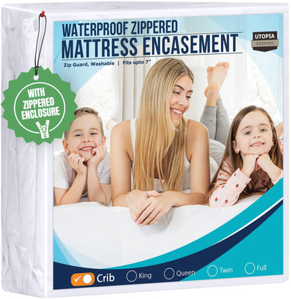 Waterproof Zippered Mattress Encasement Bed Protection