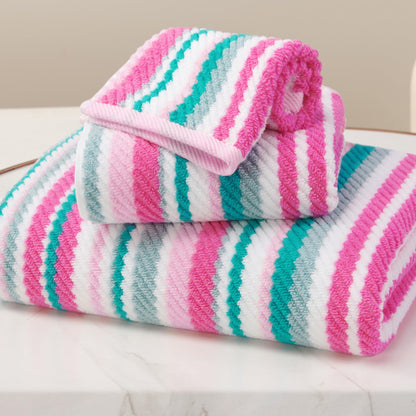Striped Cotton Hand Towel Set Soft Quick-Dry Design