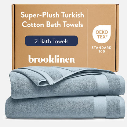 Super Plush Cotton Bath Towels Aloe Collection