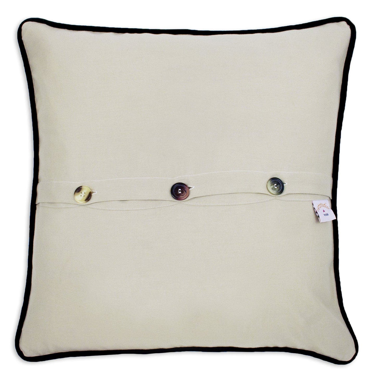 Midwest City Embroidered Decorative Throw Pillow