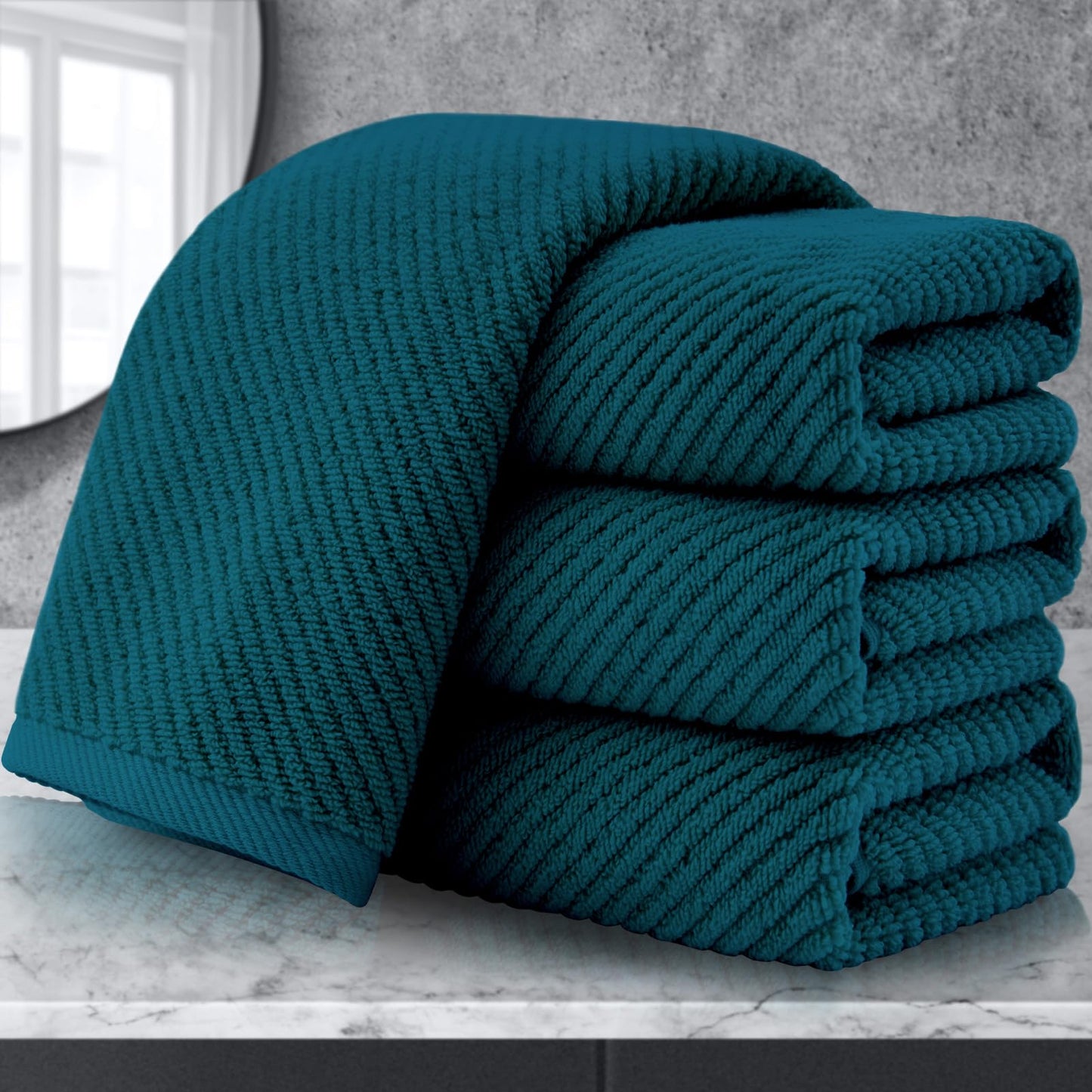 Cotton Bathroom Towel Gift Set 6-Piece Collection