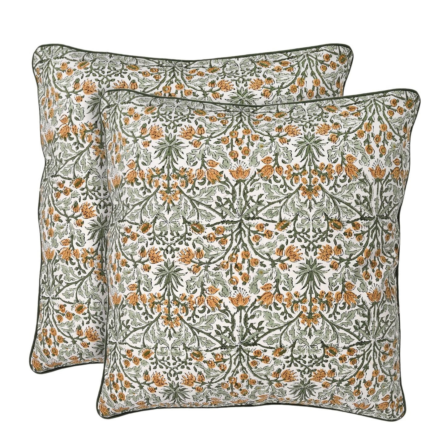 Block Print Cotton Decorative Cushion Cover Set