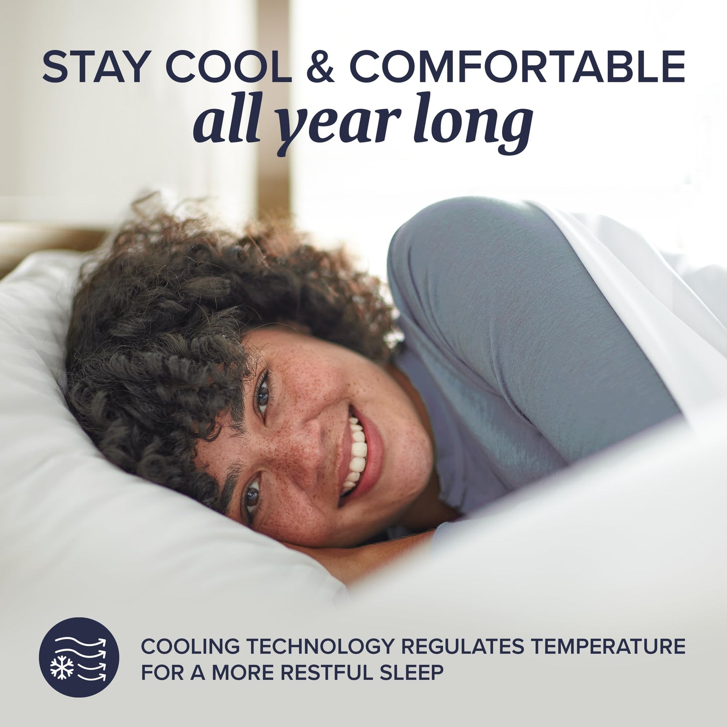 Cooling Down Alternative Bed Pillows Set of 2