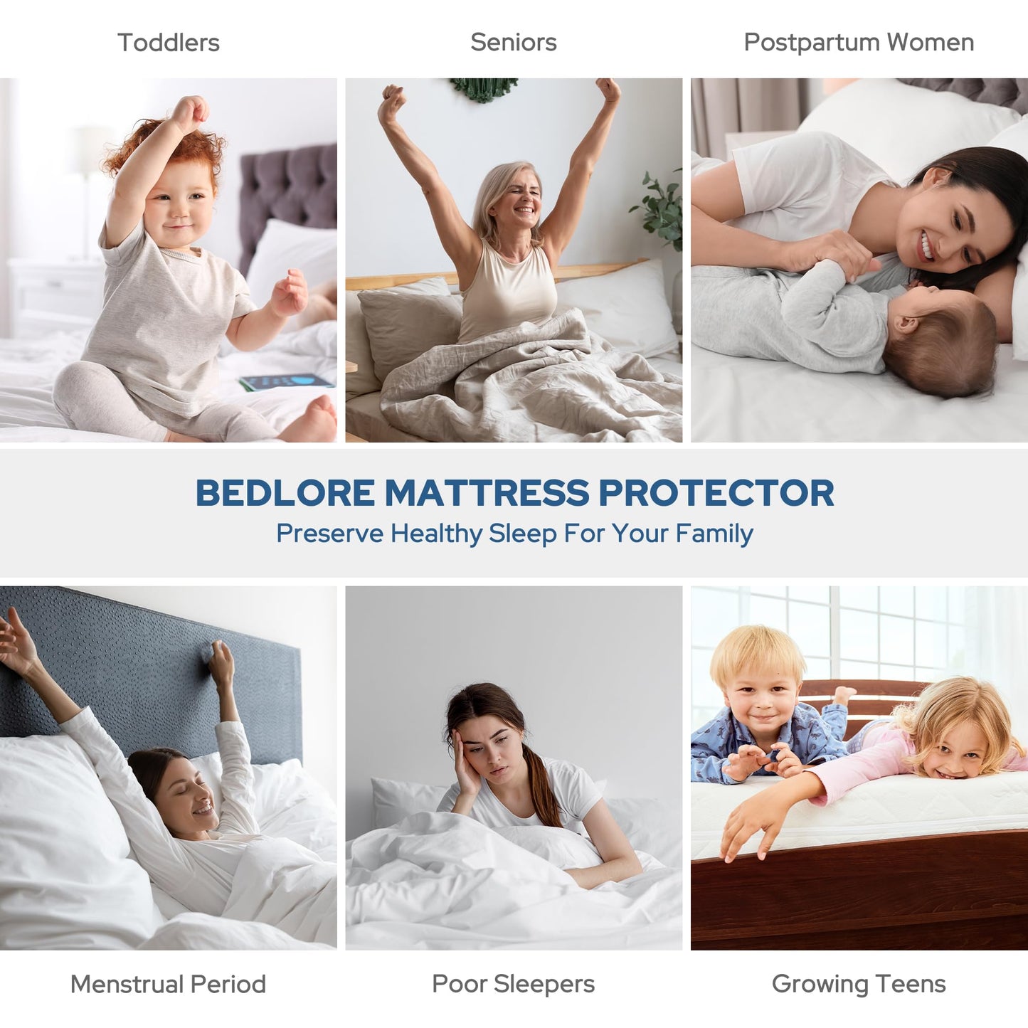 Waterproof Quilted Mattress Protector Deep Pocket Cover