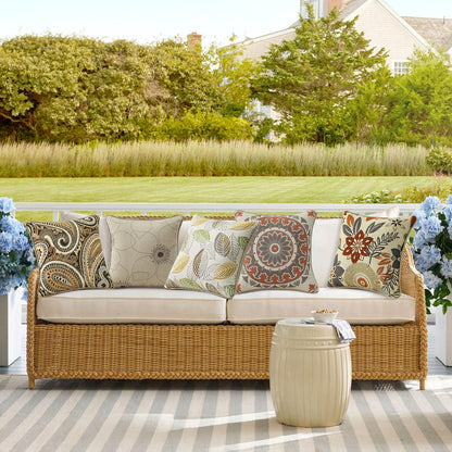 Outdoor Decorative Pillow Set for Patio Couch
