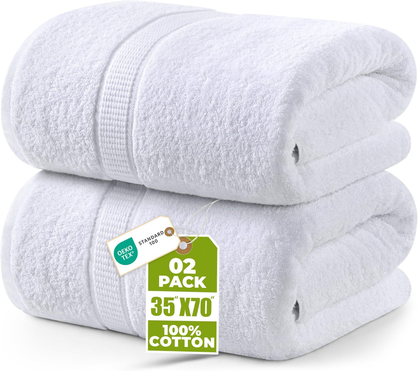 Jumbo Cotton Bath Sheet Extra Large Soft Quick-Dry
