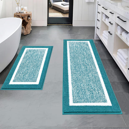 Microfiber Bath Rug Set with Plush Non-Slip Design
