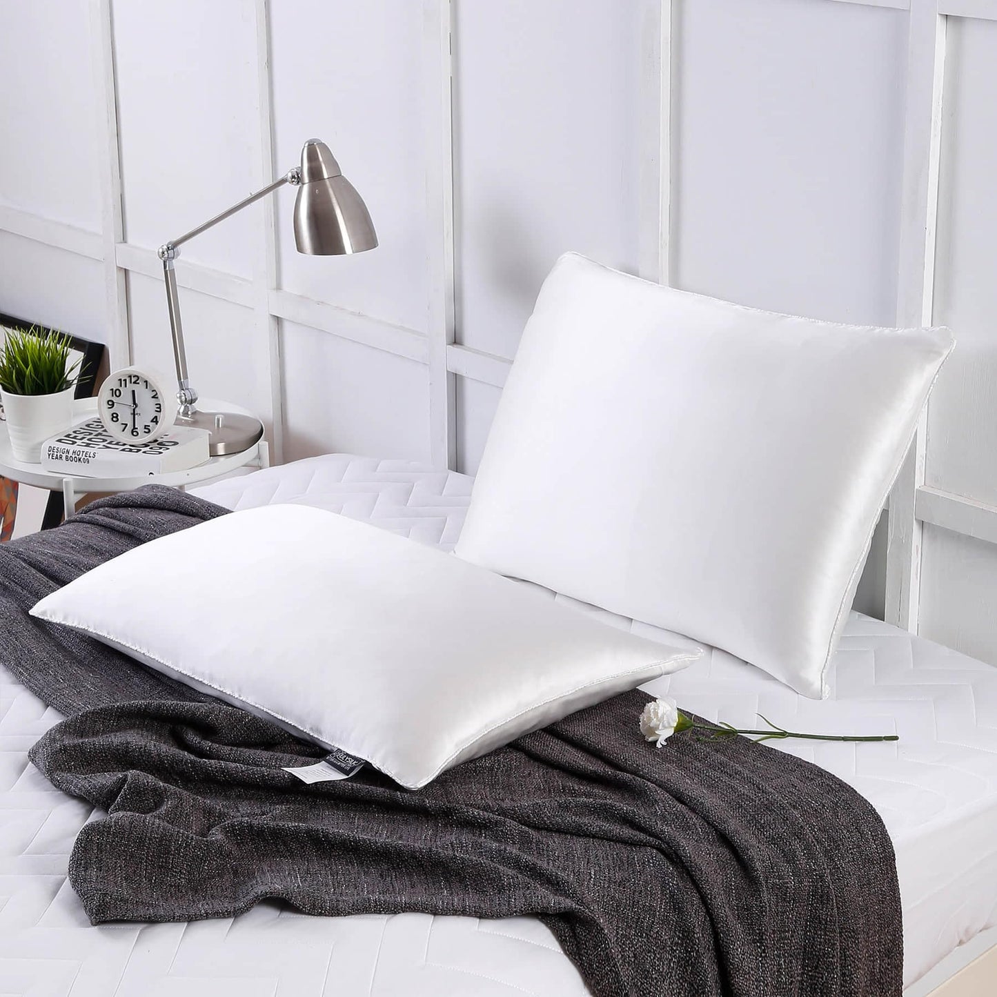 Silk Filled Pillow Insert Soft Luxury Bedding