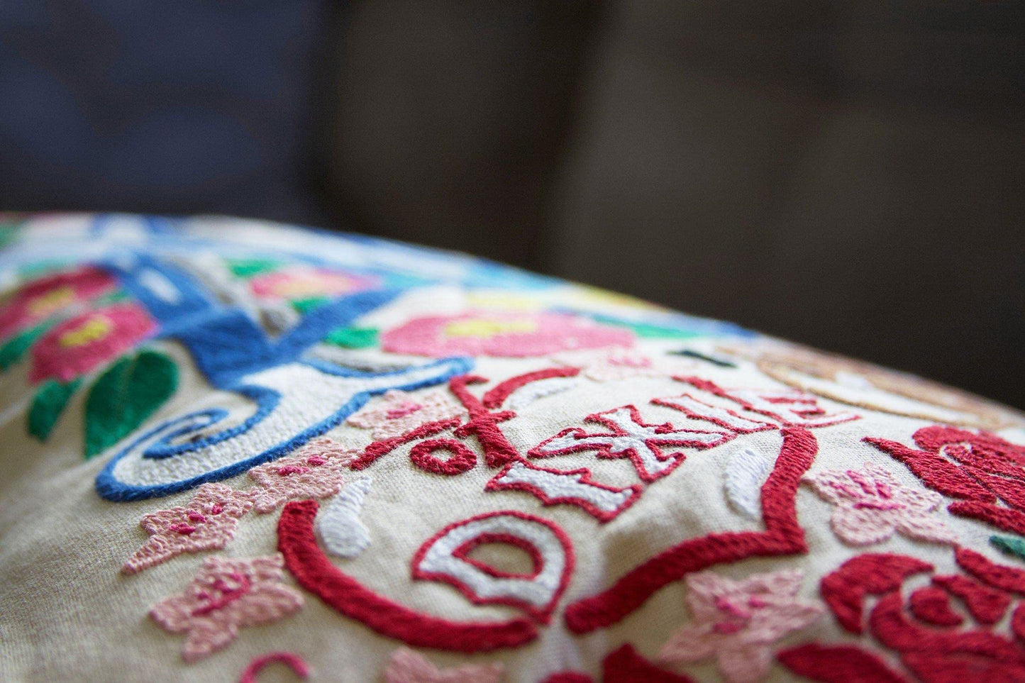 Midwest City Embroidered Decorative Throw Pillow