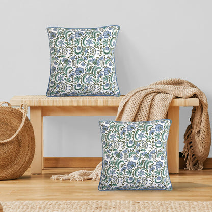Block Print Cotton Decorative Cushion Cover Set