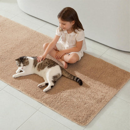Ultra Soft Absorbent Bath Mat with Rubber Backing