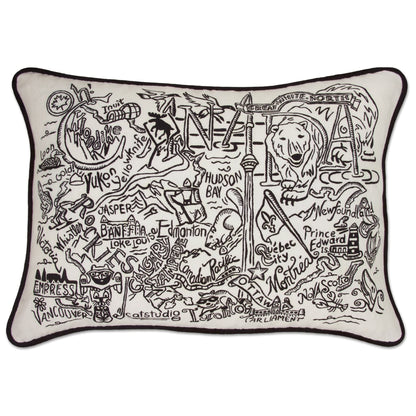 Midwest City Embroidered Decorative Throw Pillow