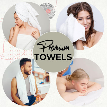 Premium Cotton Bath Towel Set Soft Absorbent Trio
