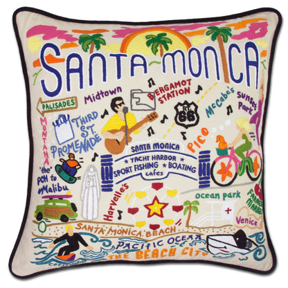 Midwest City Embroidered Decorative Throw Pillow